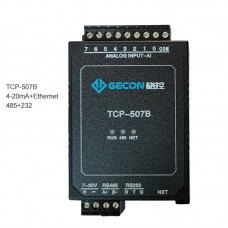 8AI RJ45 Ethernet Module Industrial Controller TCP-507B (4-20mA + Ethernet + RS485 + RS232)