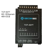 8DI Ethernet Module Industrial Controller Data Acquisition Module TCP-507T [Ethernet + RS485 + RS232]