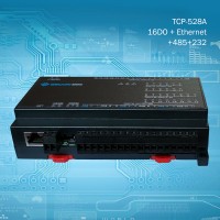 16-Way Relay Output IO Expansion Industrial Data Acquisition TCP-528A 16DO + Ethernet + RS485 + RS232