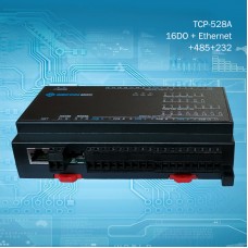 16-Way Relay Output IO Expansion Industrial Data Acquisition TCP-528A 16DO + Ethernet + RS485 + RS232