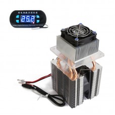 DIY Semiconductor Refrigeration Device Homemade Small Refrigerator Air Conditioner w/ Temperature Controller