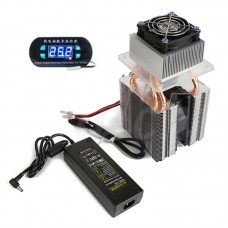 DIY Semiconductor Refrigeration Device Homemade Small Refrigerator Air Conditioner w/ Temperature Controller Power