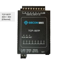 4DO + 8DI Industrial Controller For Modbus TCP Data Acquisition TCP-507P [Ethernet]