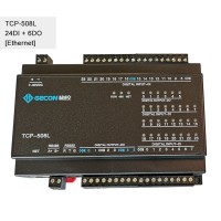 24DI + 6DO Industrial Controller RJ45 Ethernet TCP Module For Modbus TCP-508L Ethernet Communication