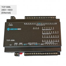 24DI + 6DO Industrial Controller RJ45 Ethernet TCP Module For Modbus TCP-508L Ethernet Communication