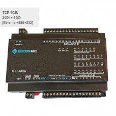24DI + 6DO Industrial Controller RJ45 Ethernet TCP Module For Modbus TCP-508L Ethernet + RS485+RS232