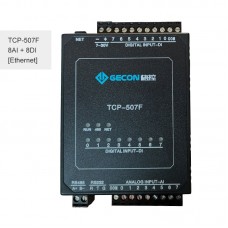 8AI + 8DI Industrial Controller For Modbus TCP Ethernet Module TCP-507F Ethernet Communications