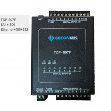 8AI + 8DI Industrial Controller For Modbus RTU TCP Ethernet Module TCP-507F Ethernet + RS485 + RS232