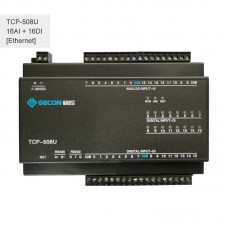 16AI + 16DI Industrial Controller Ethernet IO Module PLC Extension TCP-508U Ethernet Communications