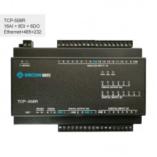 16AI + 8DI + 6DO Data Acquisition For Modbus TCP Ethernet Module TCP-508R [Ethernet + RS485 + RS232]