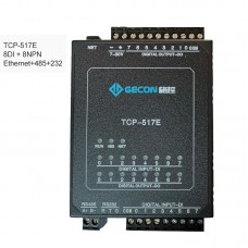 8DI + 8NPN Industrial Controller Data Acquisition For MODBUS TCP TCP-517E [Ethernet + RS485 + RS232]