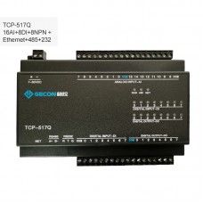 TCP-517Q Industrial Data Acquisition For MODBUS TCP 16AI + 8DI + 8NPN + Ethernet + RS485 + RS232