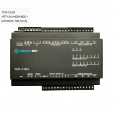 4PT100 + 3AI + 8DI + 8DO Data Acquisition Ethernet IO Module TCP-518G [Ethernet + RS485 + RS232]