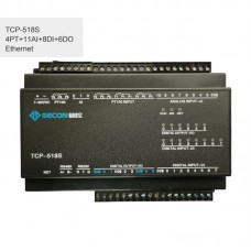 4PT100 + 11AI + 8DI + 6DO Industrial Controller Ethernet IO Module TCP-518S Ethernet Communications