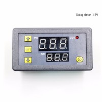 DC 12V Multifunctional Delay Timer Infinite Loop Delay Dual Digital Display Time Relay Module