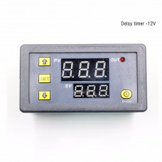 DC 12V Multifunctional Delay Timer Infinite Loop Delay Dual Digital Display Time Relay Module