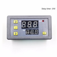 DC 24V Multifunctional Delay Timer Infinite Loop Delay Dual Digital Display Time Relay Module