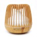 Birdcage Wood Grain Humidifier Aroma Essential Oil Diffuser Ultrasonic Air Purifier Sprayer 500ml w/ Colorful Light