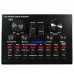 V8S Sound Card Live Stream Audio Interface Bluetooth Sound Card 16 Sound Effects for Phone Computer