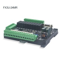 For Mitsubishi PLC Programmable Logic Controller FX3U-24MR High-Speed Input Output w/ 6 Analog Inputs