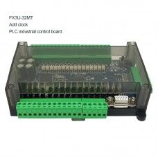 FX3U-32MT w/ Clock PLC Programmable Logic Controller Board High-Speed Input Output 6AD-2DA For MODBUS