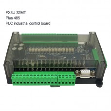 FX3U-32MT w/ RS485 PLC Programmable Logic Controller Board High-Speed Input Output 6AD-2DA For MODBUS