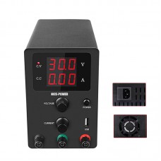 R-SPS3010 Adjustable DC Power Supply For Cellphone Repairs Output 0-30V 0-10A 3-Digit Display Black