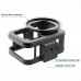 PU509B For GoPro HERO 9 Protective Camera Case CNC Aluminum Alloy with Insurance Frame & 52mm UV Lens