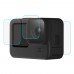 PU507 Tempered Glass Lens Protector LCD Screen Protector For GoPro HERO9 Black Lens + LCD Display