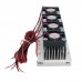 12V 4 Chip TEC1-12706 Thermoelectric Peltier Air Radiator Refrigeration Cooler
