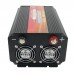 2000W Power Inverter DC 12V-24V to AC 110-220V Black with LCD Screen              