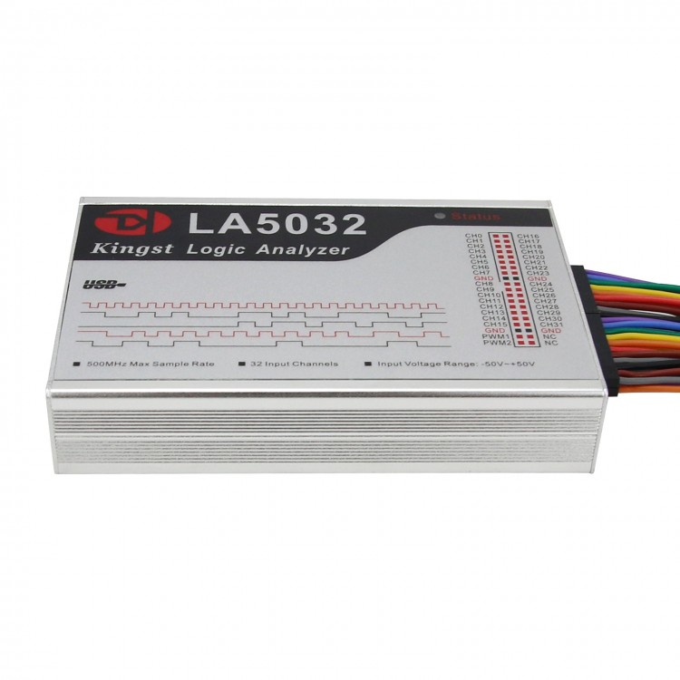 USB Logic Analyzer Portable Logic Analyzer Kit 32 Channels 500MHz