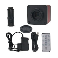 48MP USB Microscope Camera Industrial Microscope Camera HDMI 2K 1080P 60FPS w/ 100X C-Mount Lens