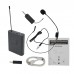 UHF Wireless Microphone System Headset Mini Microphone with Receiver Bodypack Transmitter Black