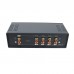 VU2-D LED Version MIC+LINE Dual VU Meter Audio Splitter Box 4-Way Switcher Sound Level Indicator