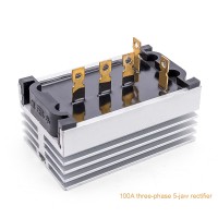 Maxgeek SQL100A 100A Three Phase Rectifier Diodes Kit Full Wave Diode Rectifier Bridge for Generator 