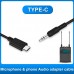 PU513B Sound Recording Audio Adapter Cable 3.5mm TRRS Male To Type-C For DJI OSMO Pocket Phones