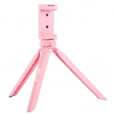 PU506 Mini Tripod Plastic Desktop Tripod With Phone Clamp For Live Stream Events Smartphones Cameras