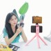 PU506 Mini Tripod Plastic Desktop Tripod With Phone Clamp For Live Stream Events Smartphones Cameras