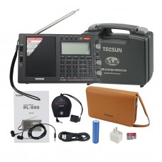 For Tecsun Radio PL-990 Portable Full Band Radio Receiver FM LW MV SW SSB Radio DSP Music Speaker