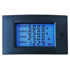 WZ-DM20 DC Digital Power Monitor Energy Meter 100V 20A High-Precision Voltage Current Power Meter