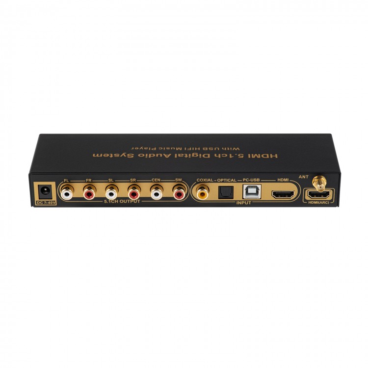 HD851BT HDMI 5.1CH Digital Audio System DTS/AC3 With USB HiFi Music Player Bluetooth 5.0 Version