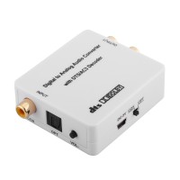 DAC220 DTS/AC3 2.0CH Audio Decoder Digital To Analog Audio DAC Converter Optional White Black