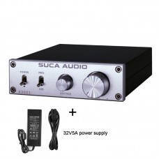 A3001 300W HiFi Power Amp Full Frequency/Active/Passive Subwoofer Amp Silver + 32V 5A Power Adapter