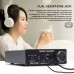 DAC-Q5N HiFi Lossless Headphone Amplifier DAC Optical Coaxial USB Sound Card w/ Power Supply Black