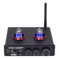 TUBE-T5C Bluetooth 5.0 Tube Preamplifier 6*1N Treble Bass Tube USB DAC Headphone Amplifier Decoder