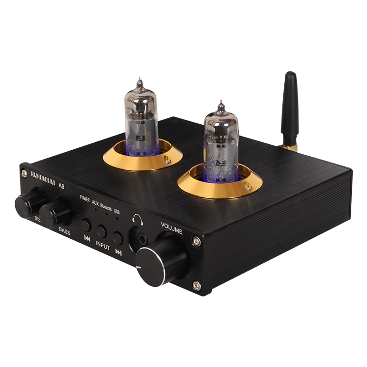 A9 HiFi Tube Preamp HiFi Headphone Amplifier Bluetooth 5.0 Receiver Support U Disk Playing