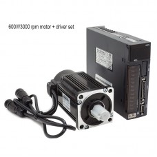 600W 3000RPM CNC Servo Motor + Driver Kit For CNC Machines Industrial Automation & Control Robots