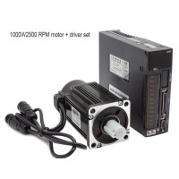 1000W 2500RPM CNC Servo Motor + Driver Kit For CNC Machines Industrial Automation & Control Robots