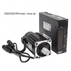 1000W 2500RPM CNC Servo Motor + Driver Kit For CNC Machines Industrial Automation & Control Robots